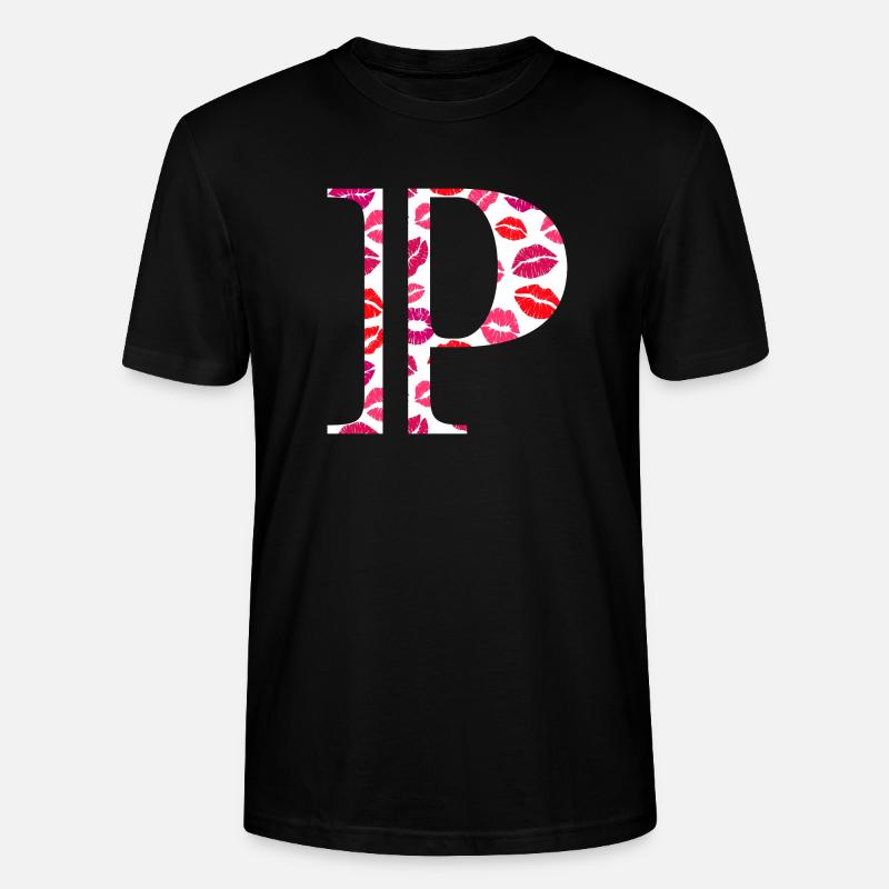 Buchstabe p Küsse - Stanley/Stella Unisex Bio-T-Shirt CRAFTER - Schwarz