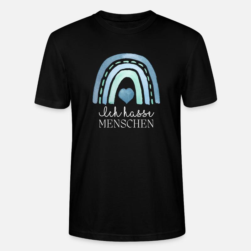 Ich hasse Menschen - Stanley/Stella Unisex Bio-T-Shirt CRAFTER - Schwarz