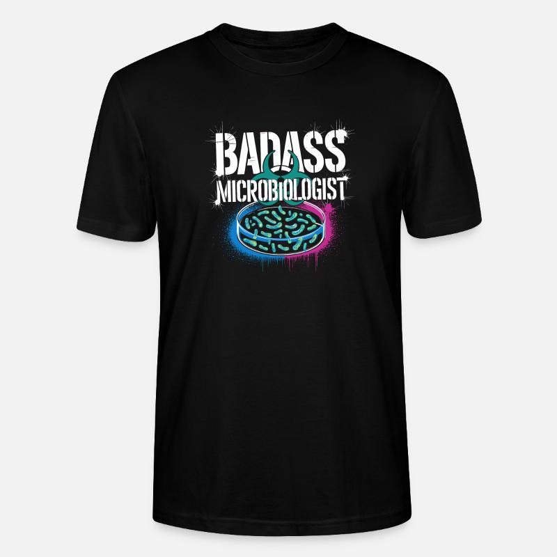 Stolz ein Mikrobiologe zu sein - Stanley/Stella Unisex Bio-T-Shirt CRAFTER - Schwarz