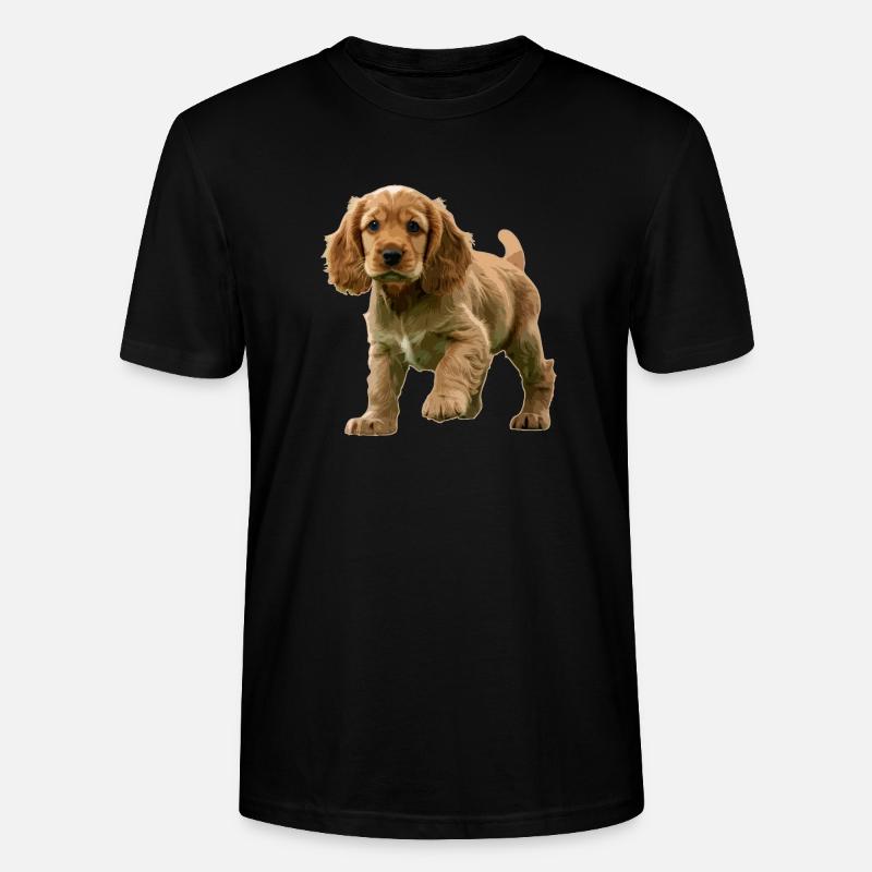 Cocker Spaniel Welpe - Stanley/Stella Unisex Bio-T-Shirt CRAFTER - Schwarz