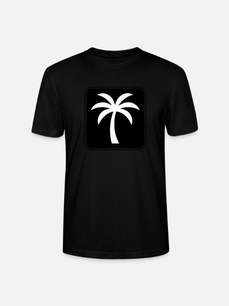 Palm Tree Icon Summer - Stanley/Stella CRAFTER Unisex Organic T-Shirt - black