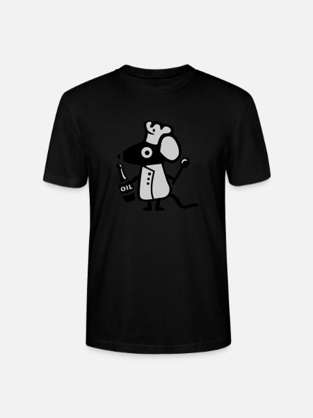 Mouse Koch - rat - Stanley/Stella CRAFTER Unisex Organic T-Shirt - black