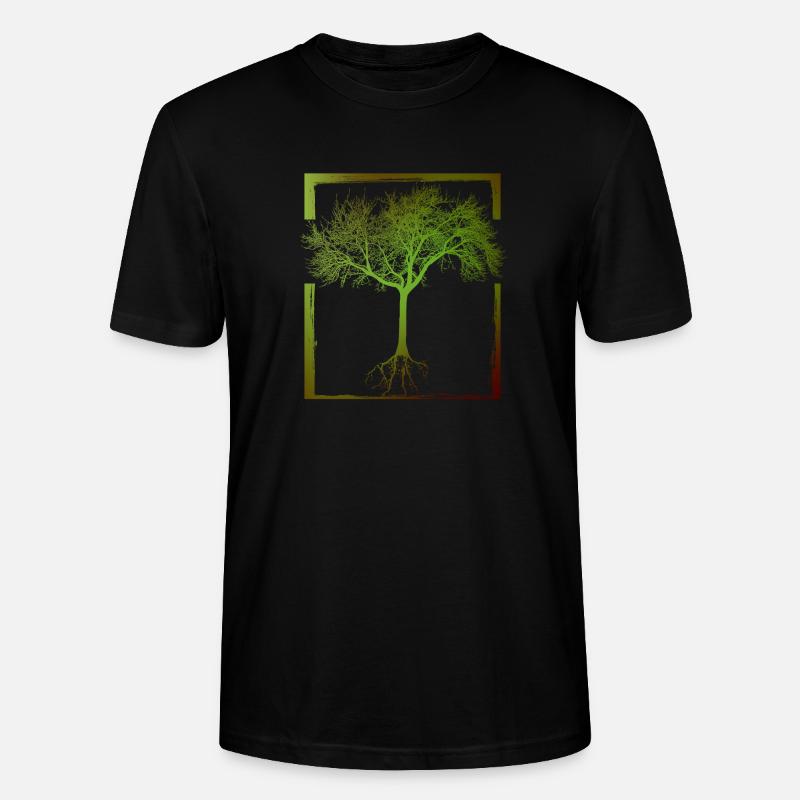 Mutter Natur - Rahmen 01 - Stanley/Stella Unisex Bio-T-Shirt CRAFTER - Schwarz