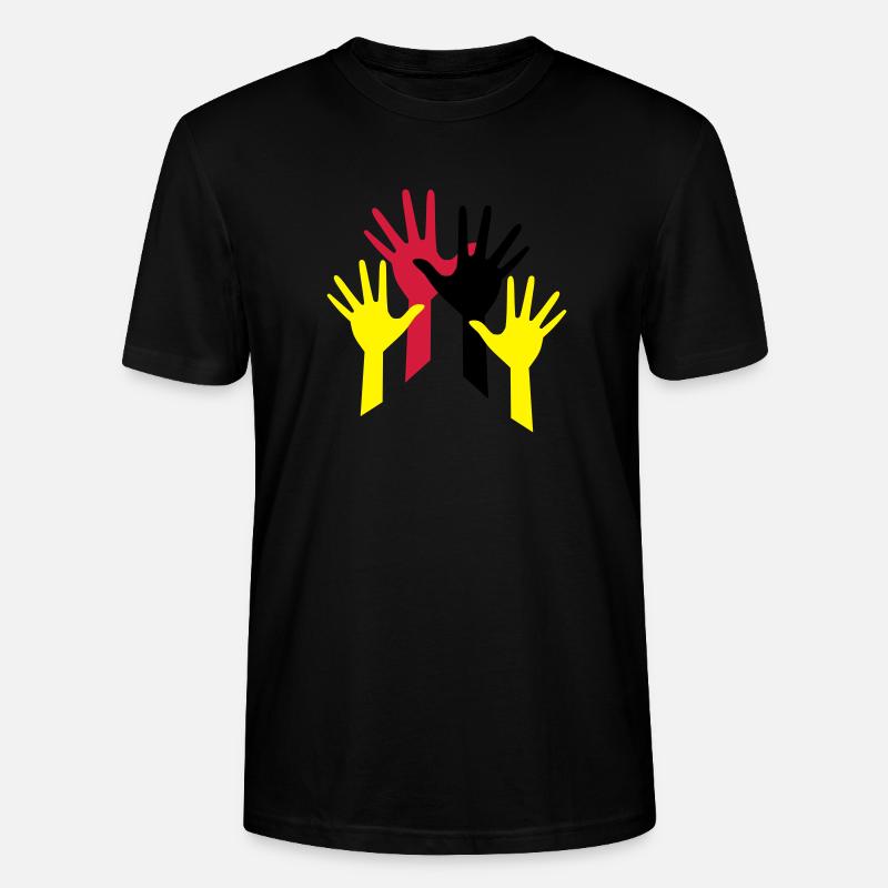 haende - Stanley/Stella Unisex Bio-T-Shirt CRAFTER - Schwarz