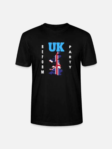 UK Reform Party - Stanley/Stella CRAFTER Unisex Organic T-Shirt - black