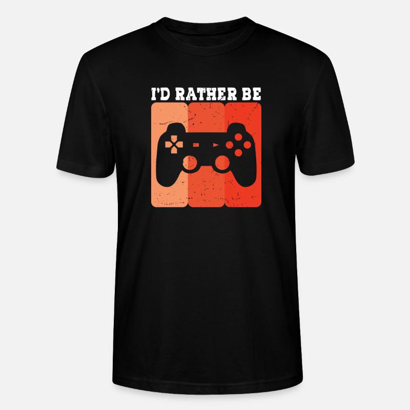i d rather be - Stanley/Stella Unisex Bio-T-Shirt CRAFTER - Schwarz