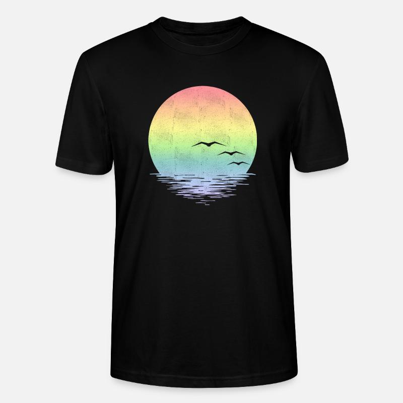 Coucher de soleil - T-shirt bio CRAFTER Stanley Stella Unisexe - noir