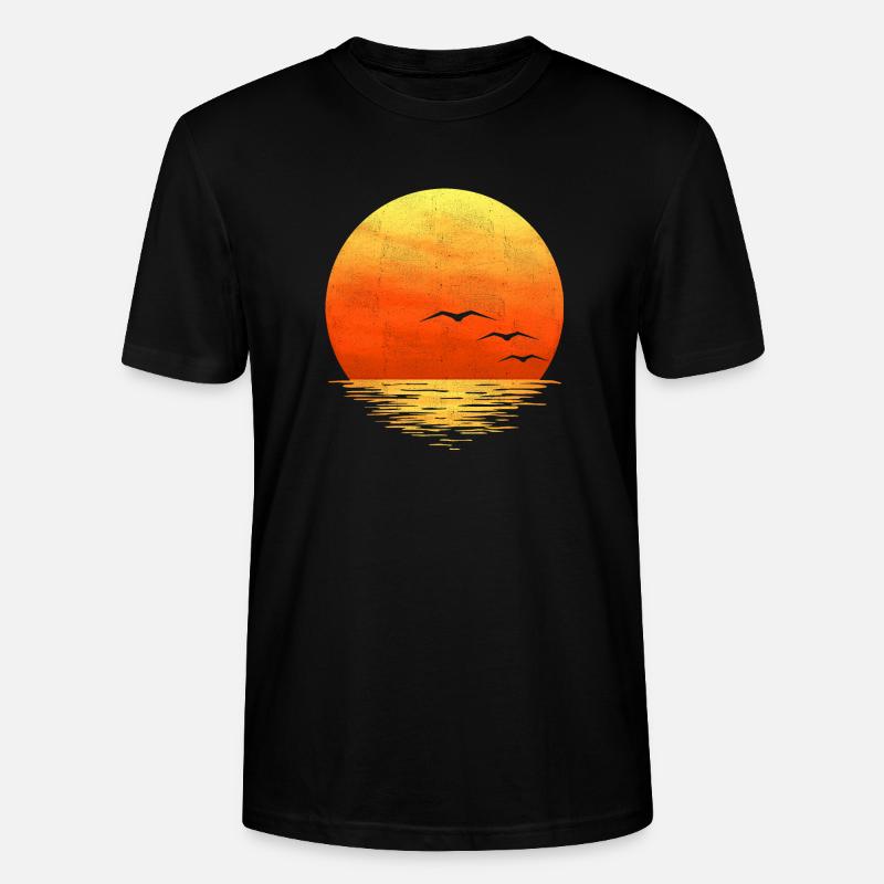 Coucher de soleil - T-shirt bio CRAFTER Stanley Stella Unisexe - noir