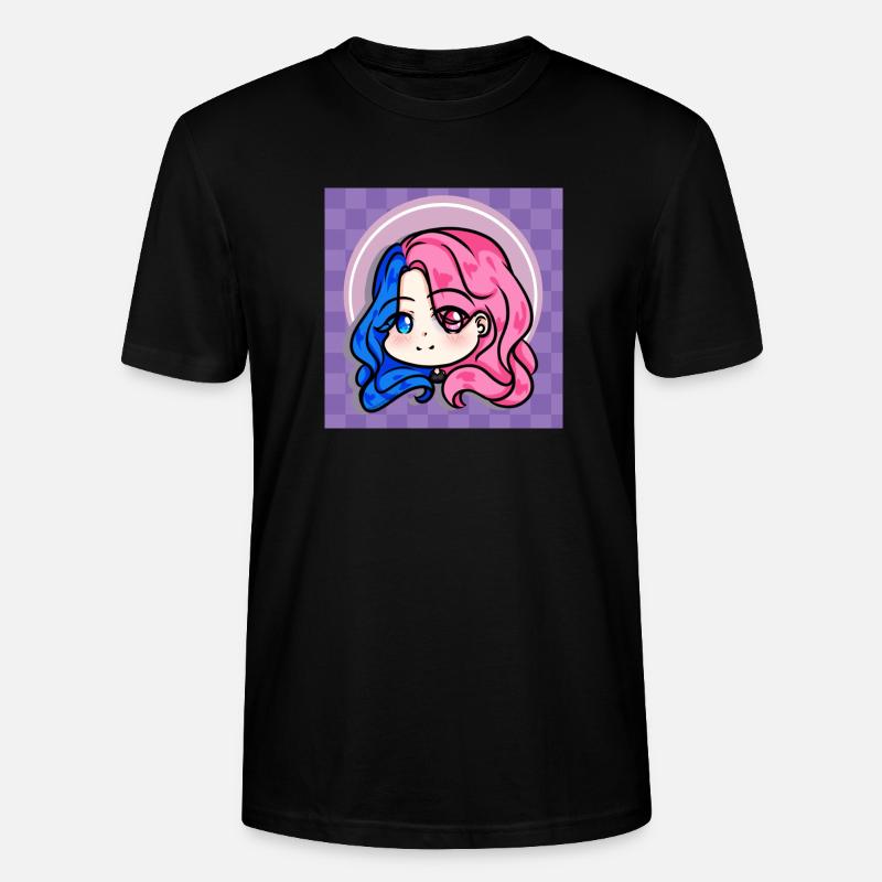 Tiffany marie chibi avec arrière-plan - T-shirt bio CRAFTER Stanley Stella Unisexe - noir