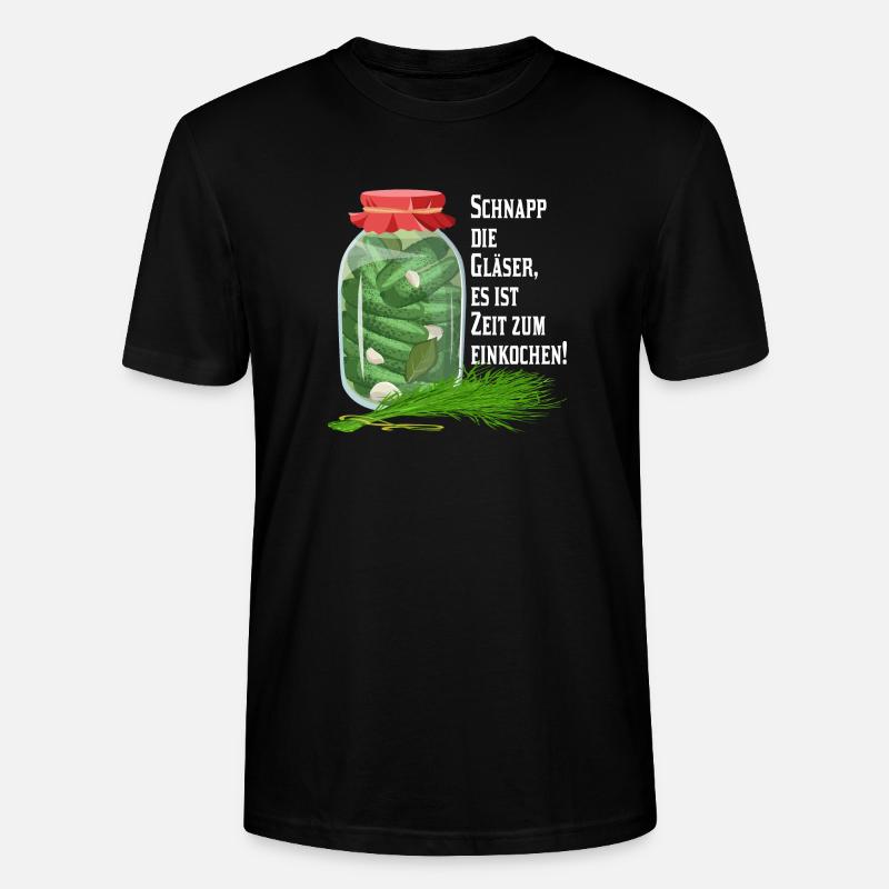 Einkochen Einmachen Einlegen Haltbarmachung DIY - Stanley/Stella Unisex Bio-T-Shirt CRAFTER - Schwarz