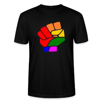 Lgbt - Stanley/Stella Unisex Bio-T-Shirt CRAFTER - Schwarz - Vorne - Alina (178cm) & Michal (187cm)