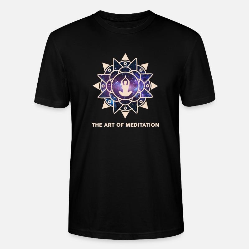 L’art de l’espace de méditation - T-shirt bio CRAFTER Stanley Stella Unisexe - noir