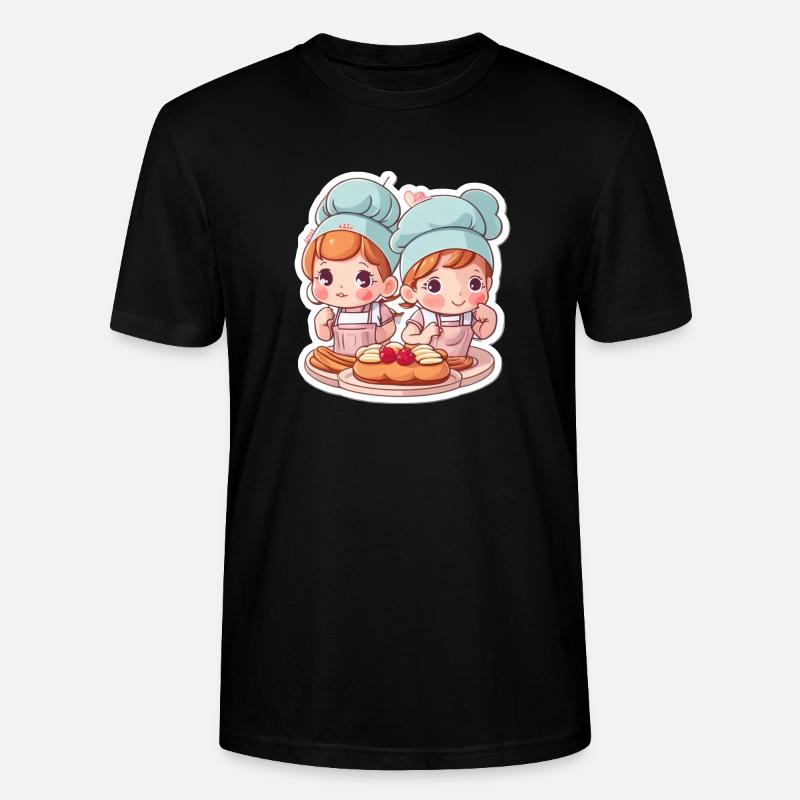 Faites-moi cuire heureux - T-shirt bio CRAFTER Stanley Stella Unisexe - noir