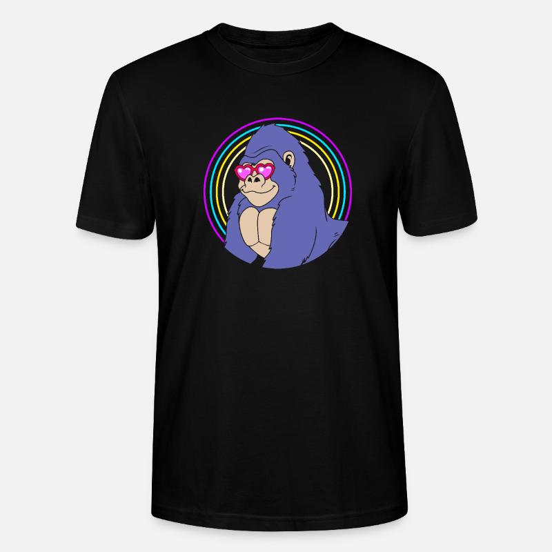 Gorilla - Stanley/Stella Unisex Bio-T-Shirt CRAFTER - Schwarz