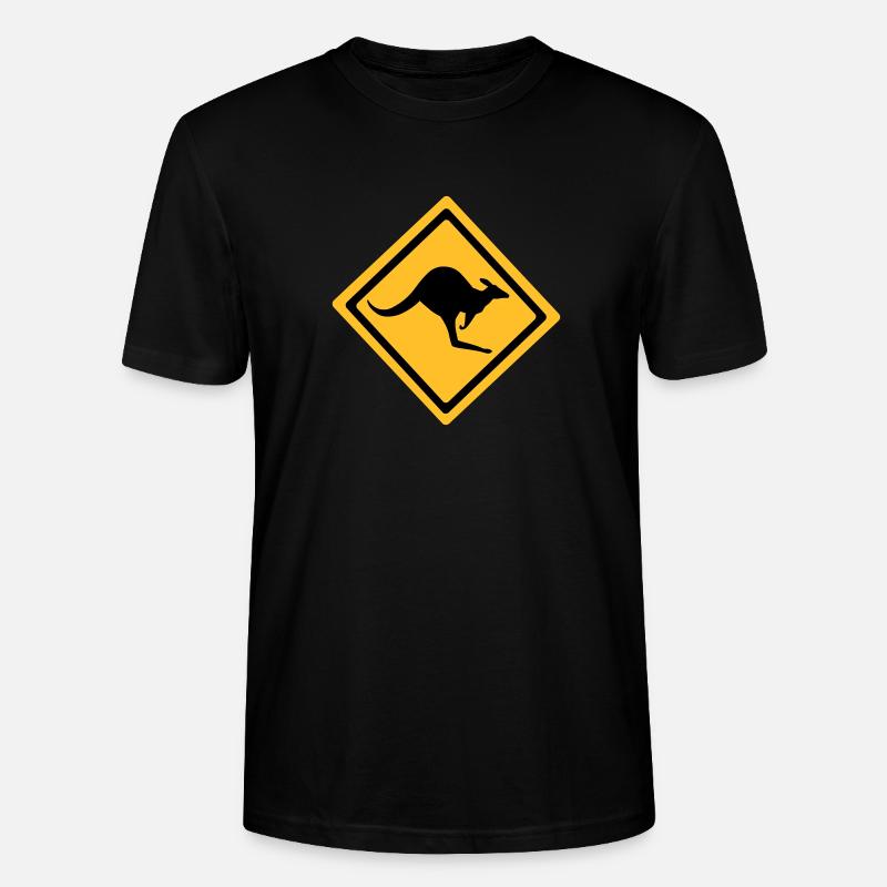 Australian Kangaroo Anmelden - Stanley/Stella Unisex Bio-T-Shirt CRAFTER - Schwarz