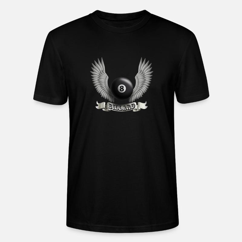 billard_wings_b - Stanley/Stella Unisex Bio-T-Shirt CRAFTER - Schwarz