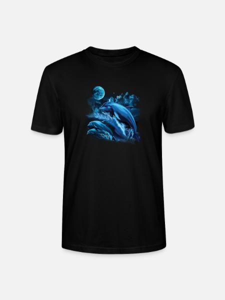 delfin png - Stanley/Stella Unisex Bio-T-Shirt CRAFTER - Schwarz