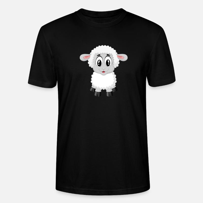 Süßes Schäfchen - Stanley/Stella Unisex Bio-T-Shirt CRAFTER - Schwarz