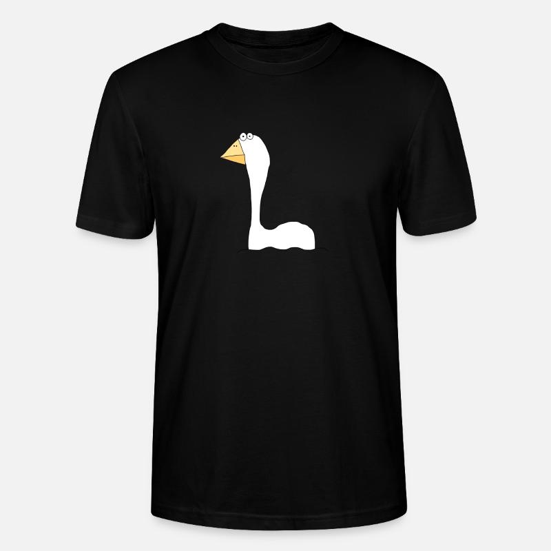 Schwan - Stanley/Stella Unisex Bio-T-Shirt CRAFTER - Schwarz