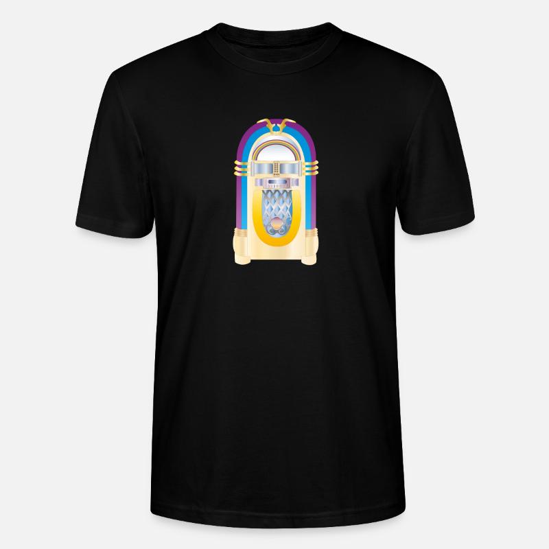 retro jukebox - Stanley/Stella Unisex Bio-T-Shirt CRAFTER - Schwarz