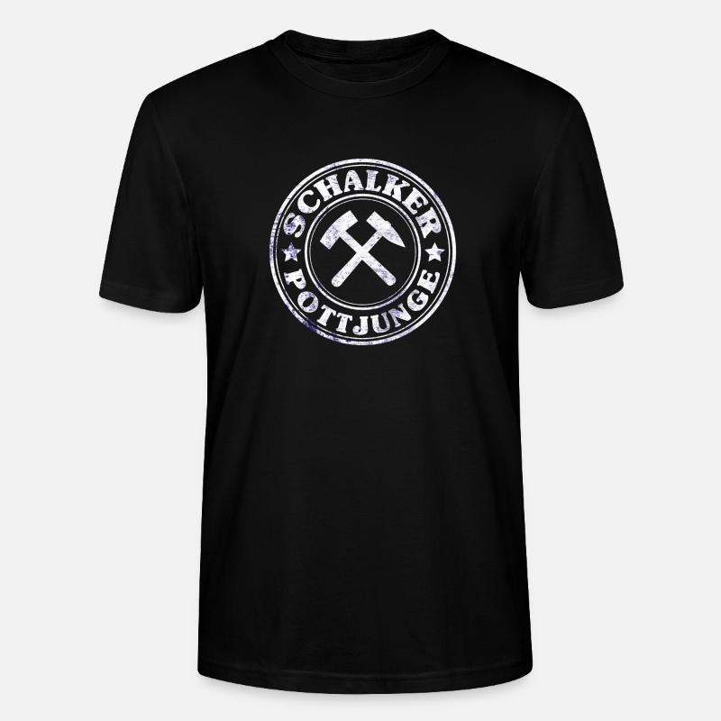 Schalker Pottjunge - Stanley/Stella Unisex Bio-T-Shirt CRAFTER - Schwarz
