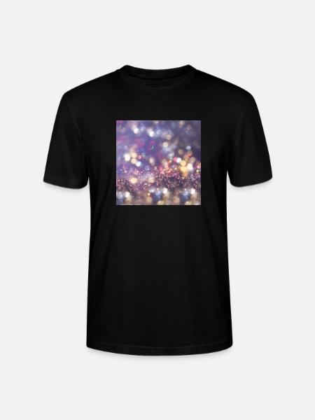 Glitter Light Bokeh - Stanley/Stella Unisex Bio-T-Shirt CRAFTER - Schwarz