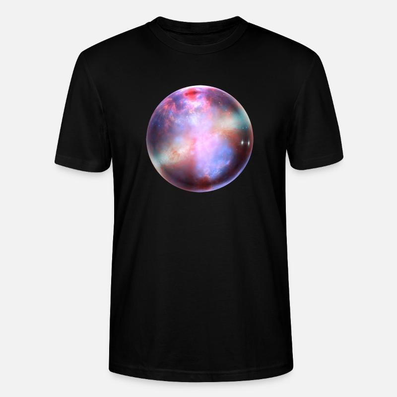 Ein bunter Planet - Stanley/Stella Unisex Bio-T-Shirt CRAFTER - Schwarz