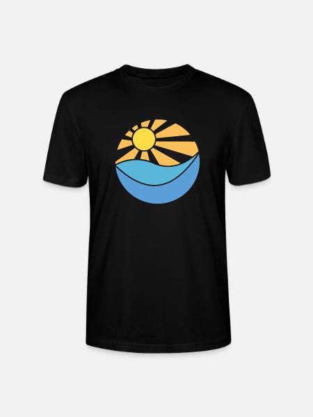 Sun & sea - Stanley/Stella CRAFTER Unisex Organic T-Shirt - black