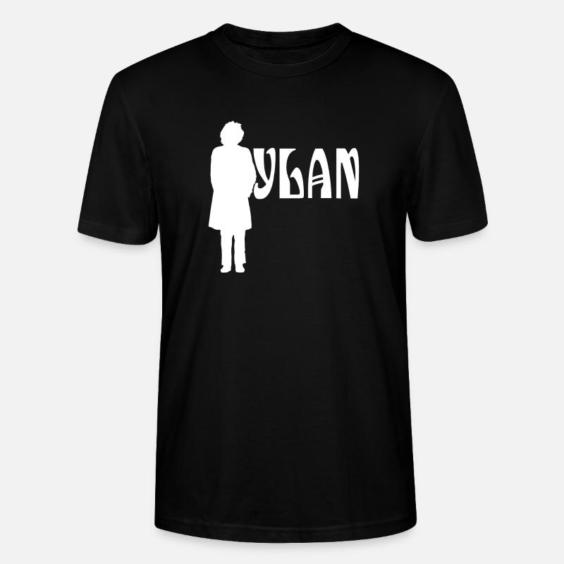 Silhouette White Bob Dylan - Stanley/Stella Unisex Bio-T-Shirt CRAFTER - Schwarz