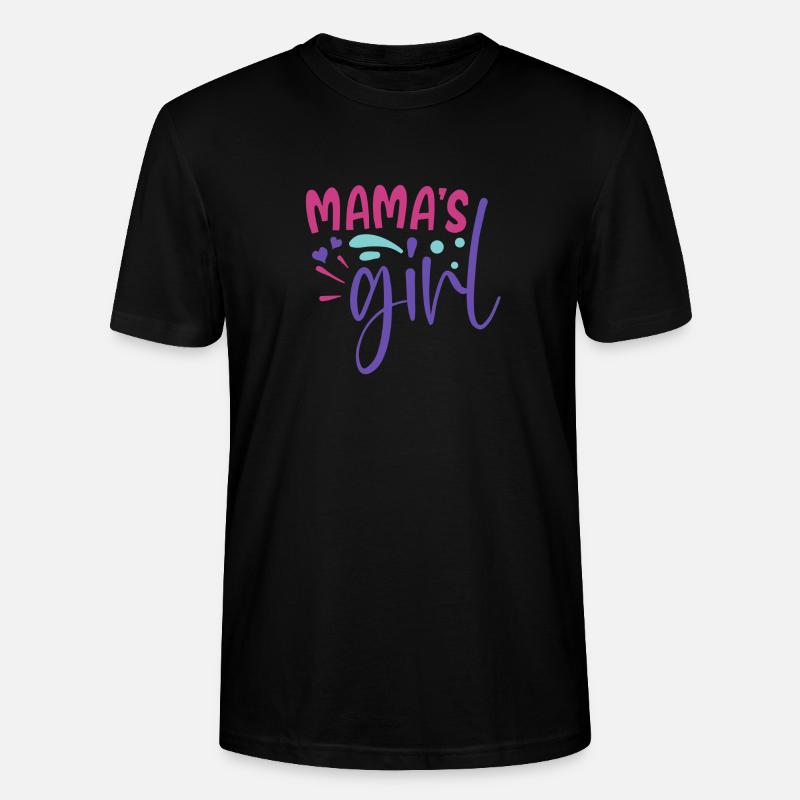 mama s mädchen - Stanley/Stella Unisex Bio-T-Shirt CRAFTER - Schwarz