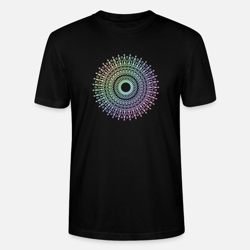 Mandala - Stanley/Stella Unisex Bio-T-Shirt CRAFTER - Schwarz