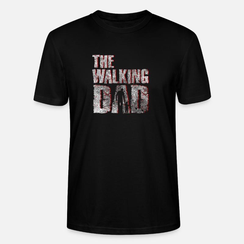 The walking Dad - Stanley/Stella Unisex Bio-T-Shirt CRAFTER - Schwarz