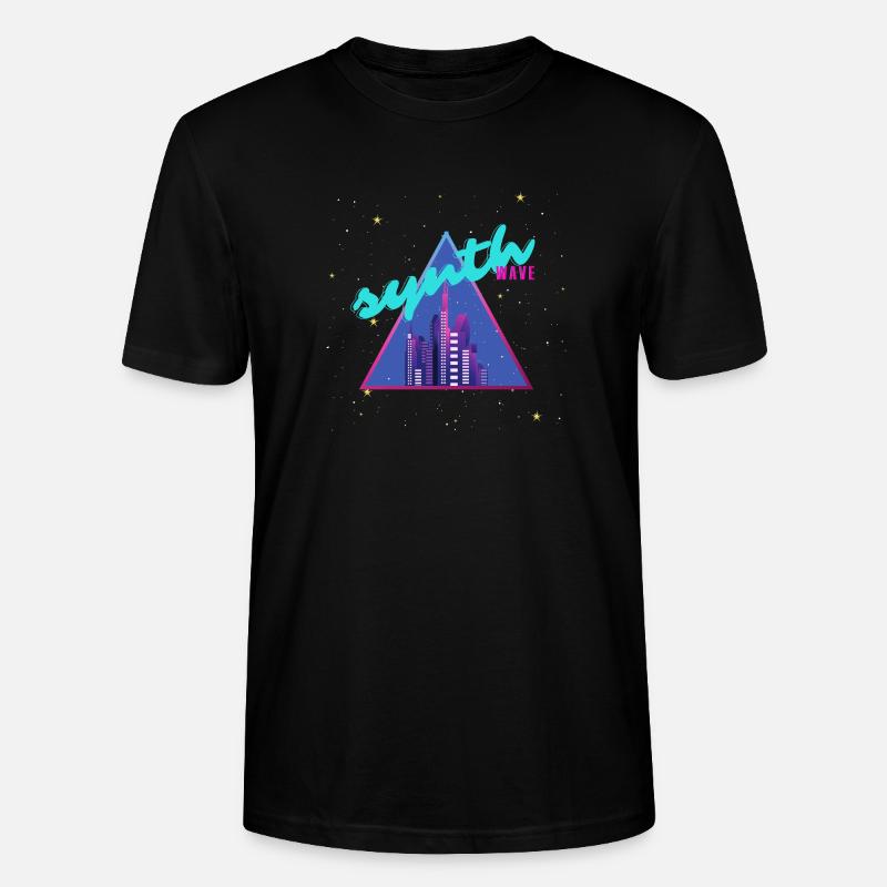 Synthwave - Stanley/Stella Unisex Bio-T-Shirt CRAFTER - Schwarz