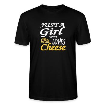 Käse - Stanley/Stella Unisex Bio-T-Shirt CRAFTER - Schwarz - Vorne - Alina (178cm) & Michal (187cm)