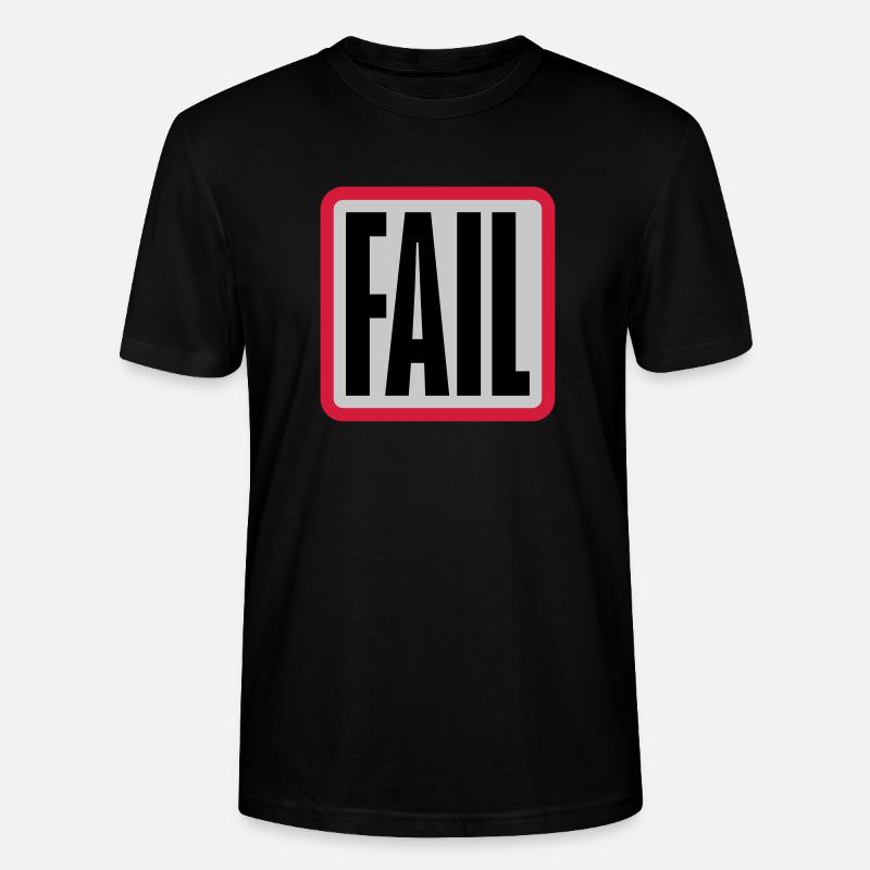 Button Fail Logo - Stanley/Stella Unisex Bio-T-Shirt CRAFTER - Schwarz
