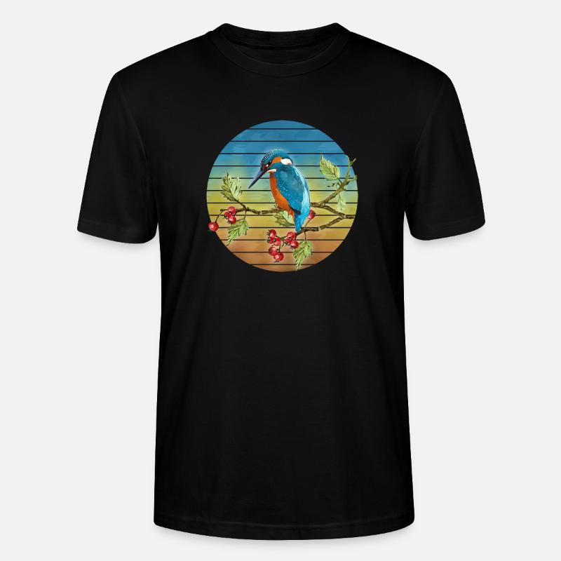 Bunter Vogel - Stanley/Stella Unisex Bio-T-Shirt CRAFTER - Schwarz