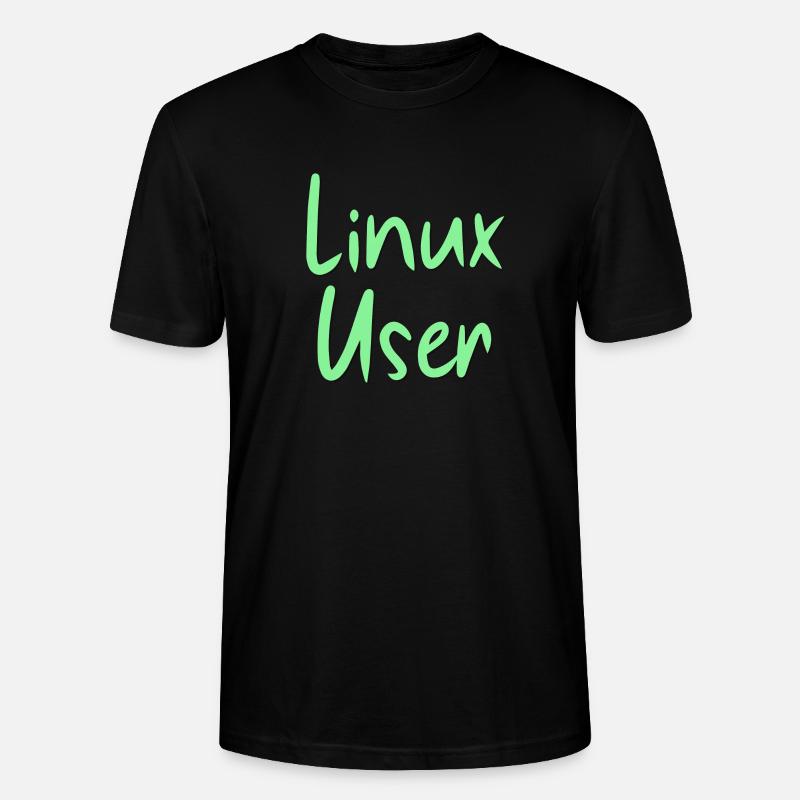 Utilisateurs Linux - T-shirt bio CRAFTER Stanley Stella Unisexe - noir
