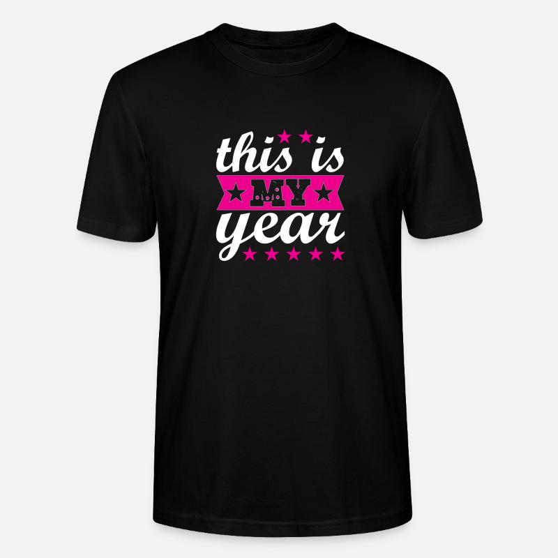 c’est mon année - T-shirt bio CRAFTER Stanley Stella Unisexe - noir