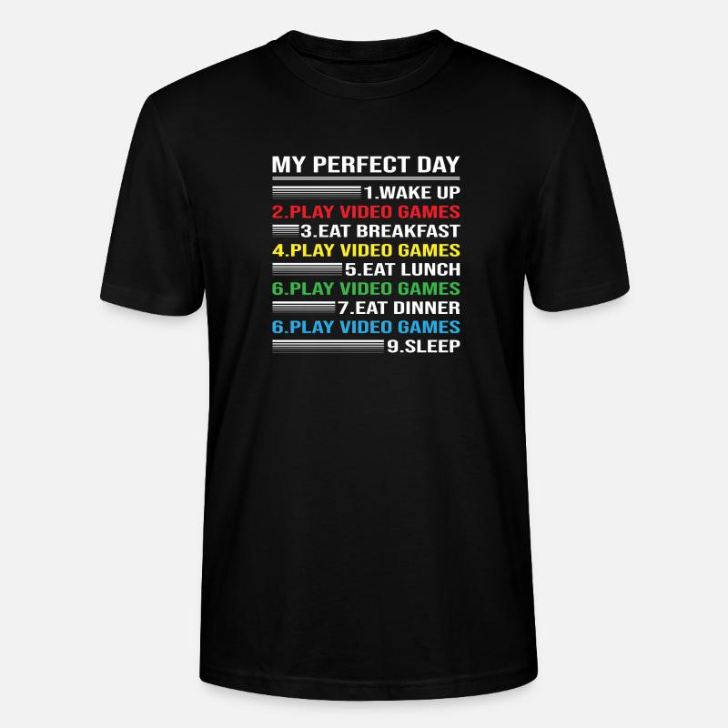 My Perfect Day - Stanley/Stella Unisex Bio-T-Shirt CRAFTER - Schwarz