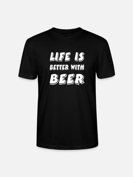 Bier - Stanley/Stella Unisex Bio-T-Shirt CRAFTER - Schwarz
