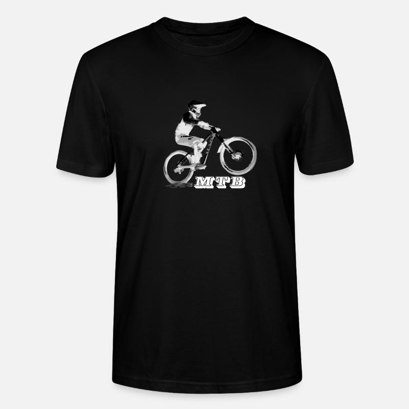 vtt mtb downhill - T-shirt bio CRAFTER Stanley Stella Unisexe - noir