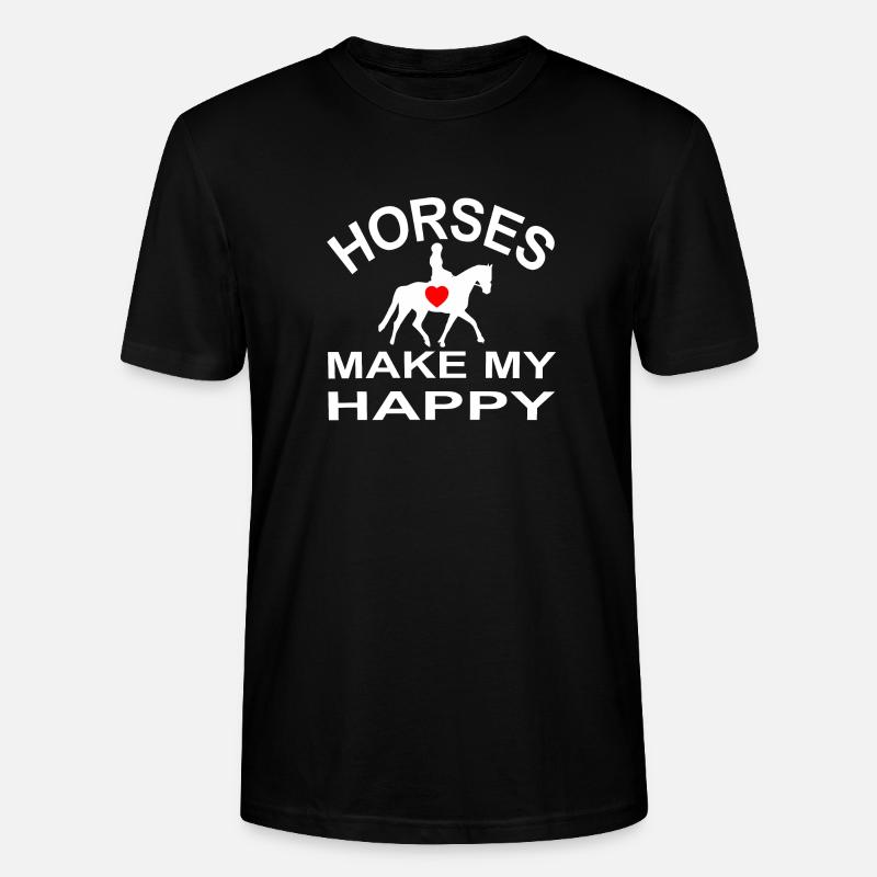 Cheval - T-shirt bio CRAFTER Stanley Stella Unisexe - noir