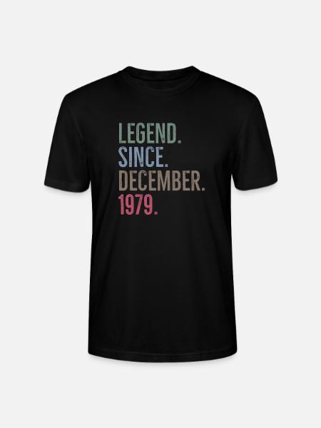 Legend Since December 1979 - Stanley/Stella CRAFTER Unisex Organic T-Shirt - black
