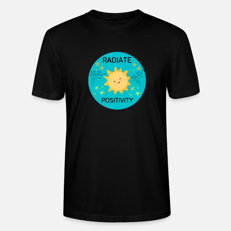 Rayonner de positivité - T-shirt bio CRAFTER Stanley Stella Unisexe - noir