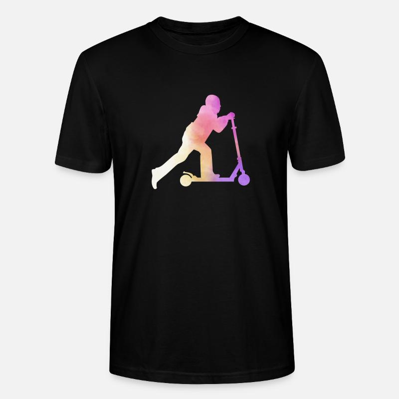 Freestyle Roller Aquarell Roller - Stanley/Stella Unisex Bio-T-Shirt CRAFTER - Schwarz