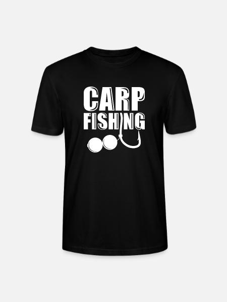 Carp Fishing Haken Boilie - Stanley/Stella Unisex Bio-T-Shirt CRAFTER - Schwarz