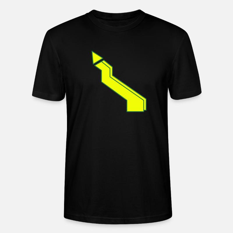 Blitz gelb - Stanley/Stella Unisex Bio-T-Shirt CRAFTER - Schwarz