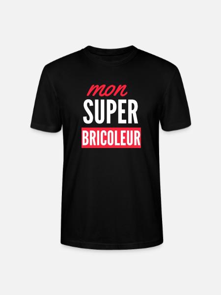 My super handyman! - Stanley/Stella CRAFTER Unisex Organic T-Shirt - black