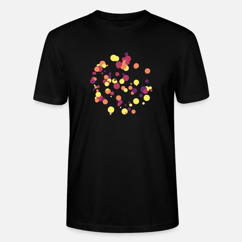 Abstract Circles Pattern - Stanley/Stella CRAFTER Unisex Organic T-Shirt - black