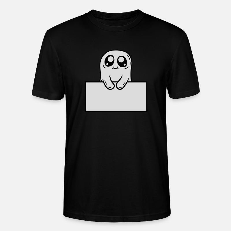 Ghost Shows Shield Cartoon - T-shirt bio CRAFTER Stanley Stella Unisexe - noir